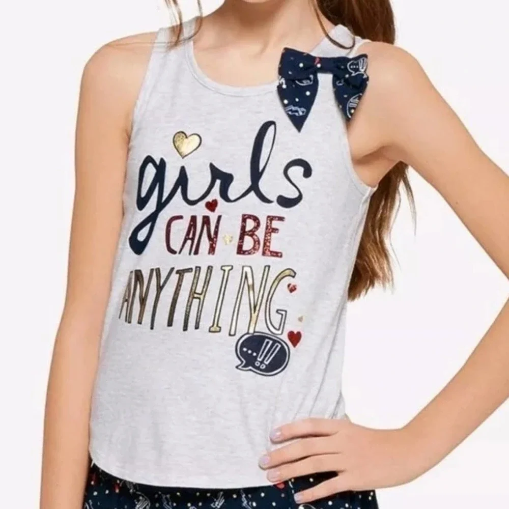 JUSTICE “Girl’s Can Be Anything” Tank Top